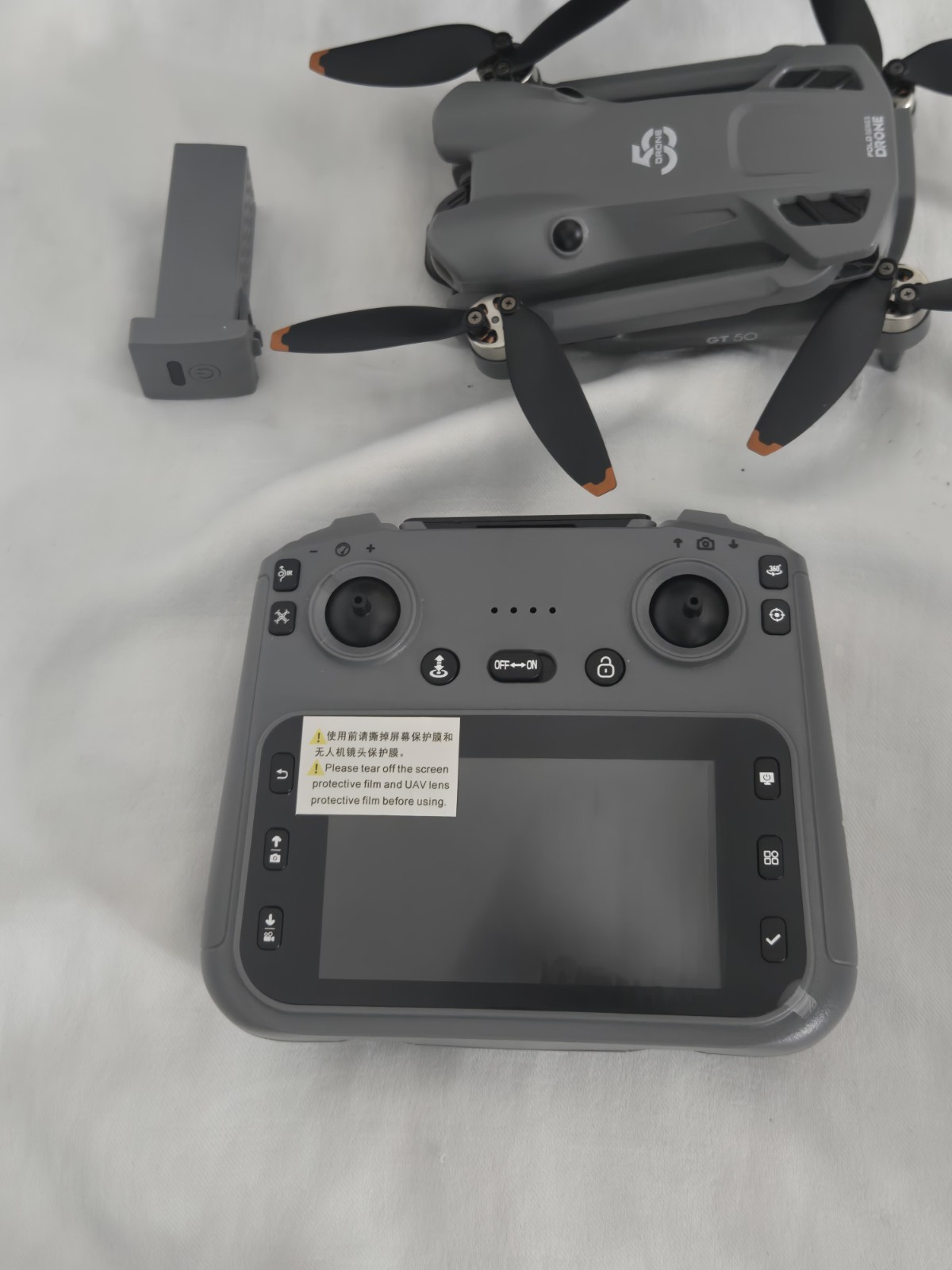 GT50 Ready-to-Fly Foldable Camera Quadcopter w/ Screen Controller, Case