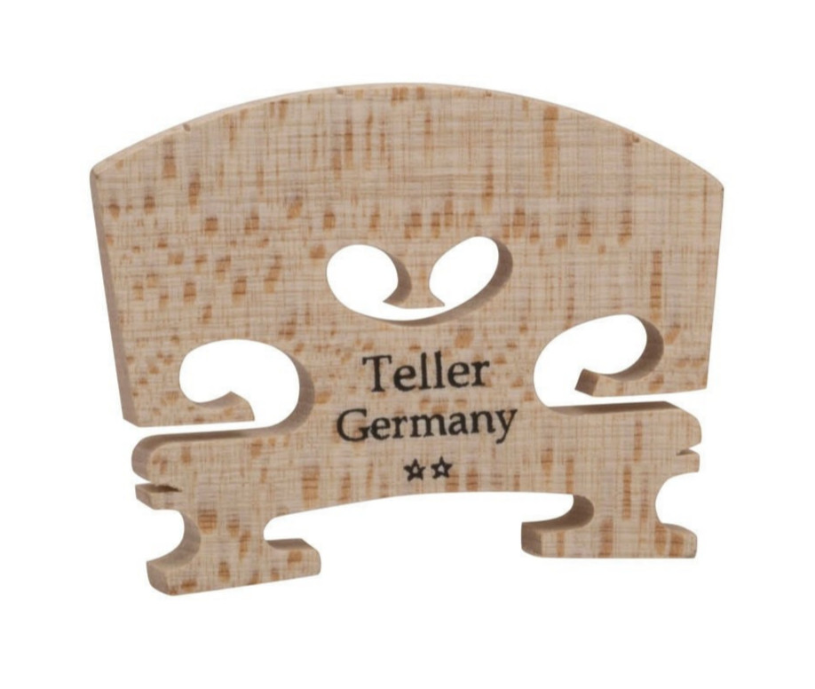 JOSEF TELLER GOOD QUALITY SEMI-FITTED MAPLE ** VIOLIN 1/2 BRIDGE (GERMANY) T5407