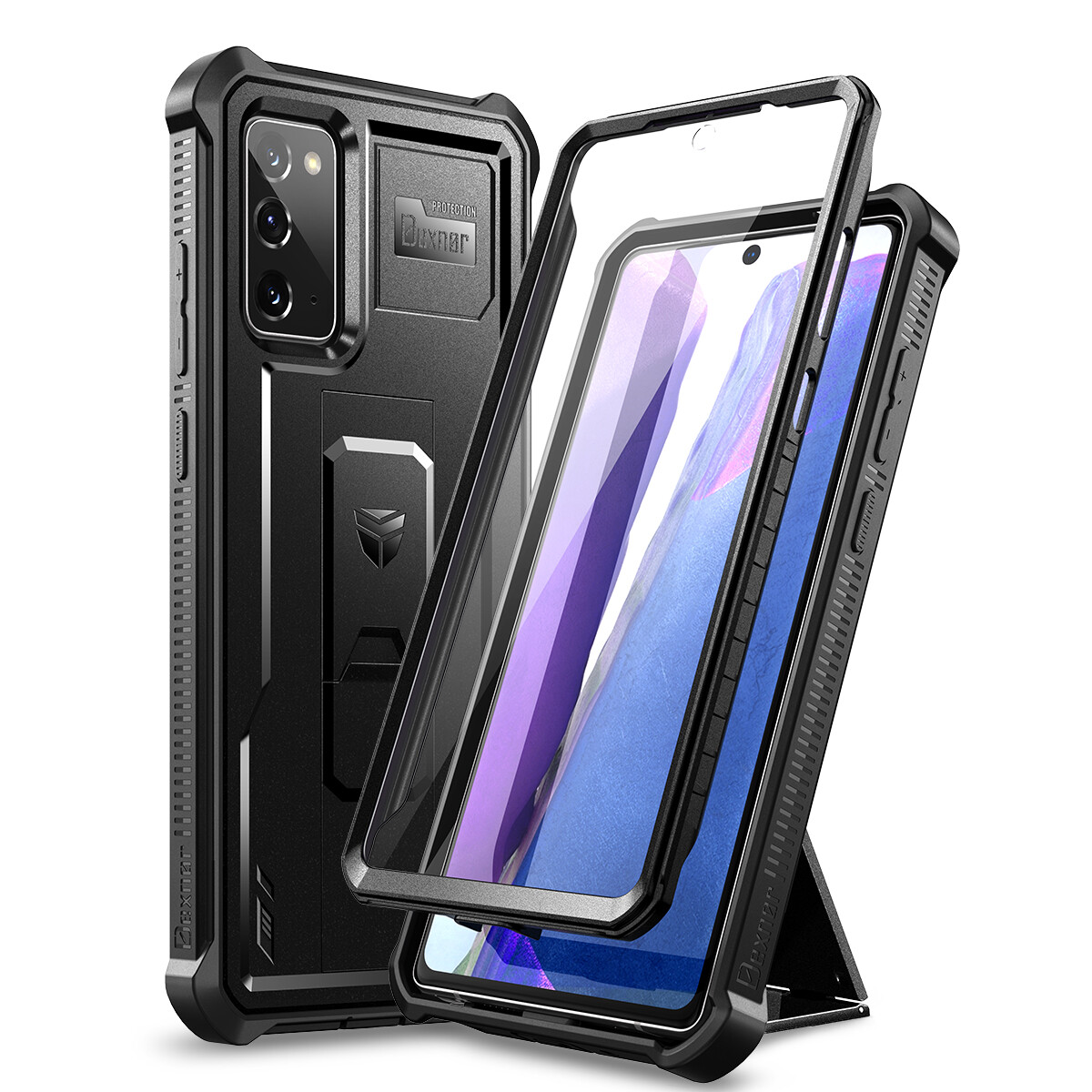 Dexnor Full Body Case for Samsung Galaxy Note 20 5G & Kickstand Screen Protector