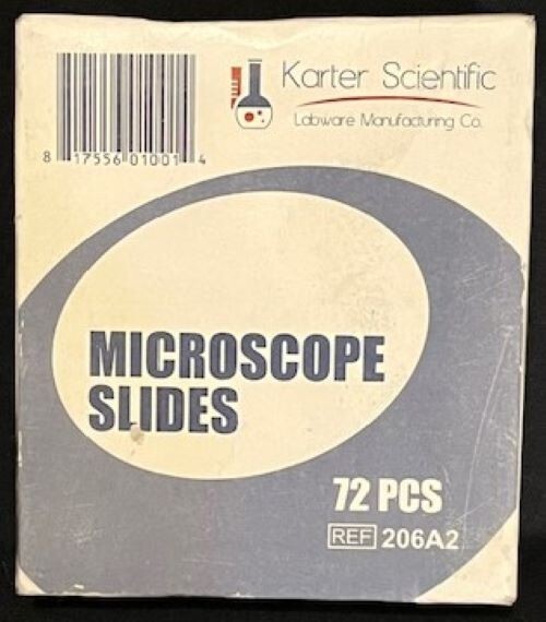 Karter Scientific Microscope Slides - Ground Edges, 90 corners (Pack of 72)
