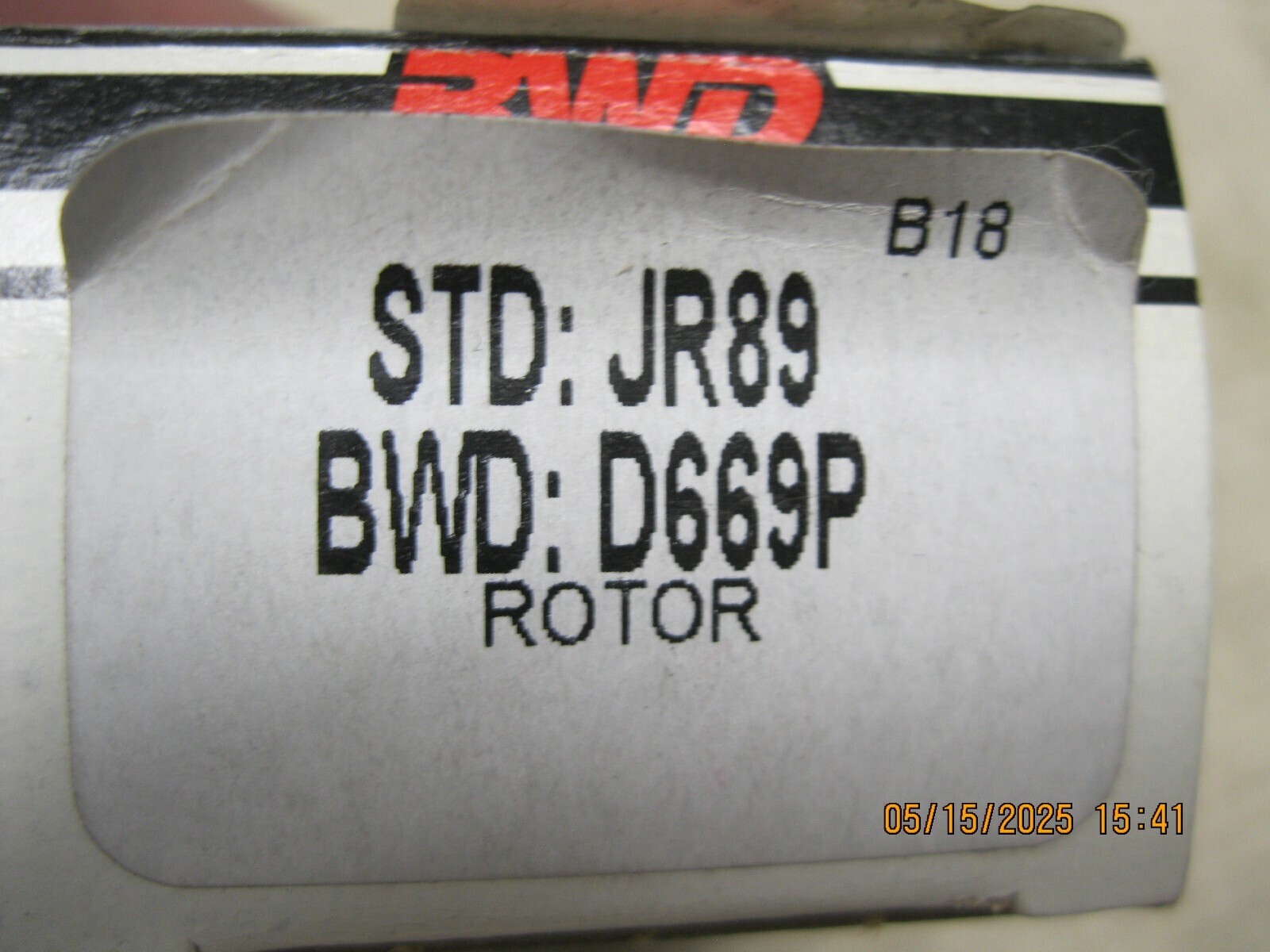 Distributor Rotor BWD D669P