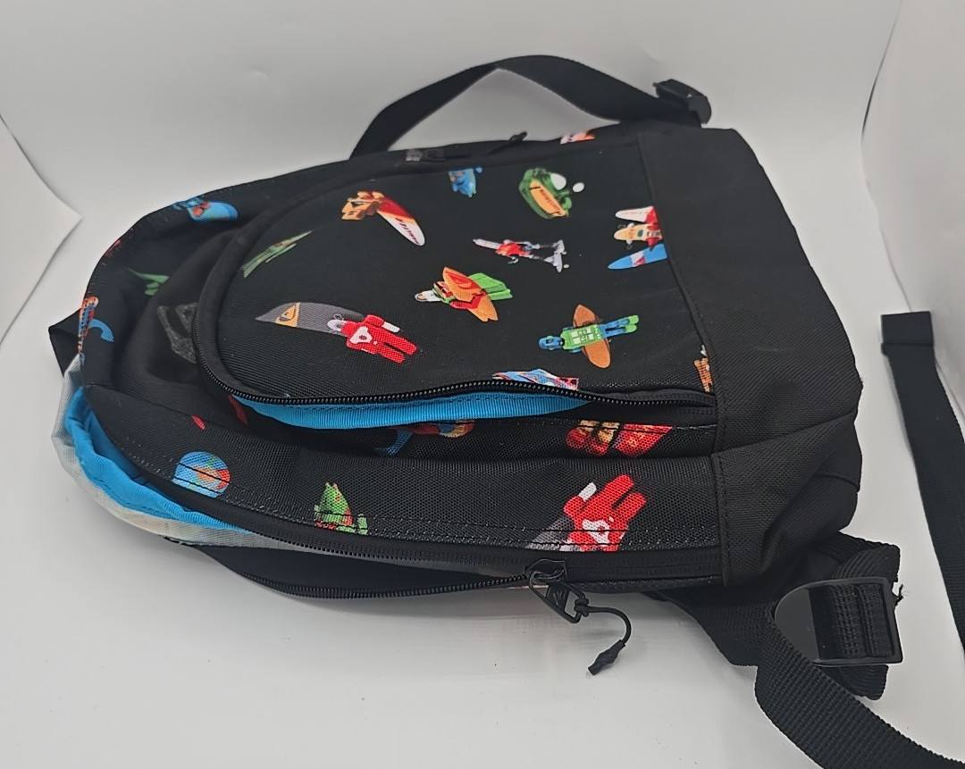 Rare Quiksilver MINI Backpack with Robots and Surfboards
