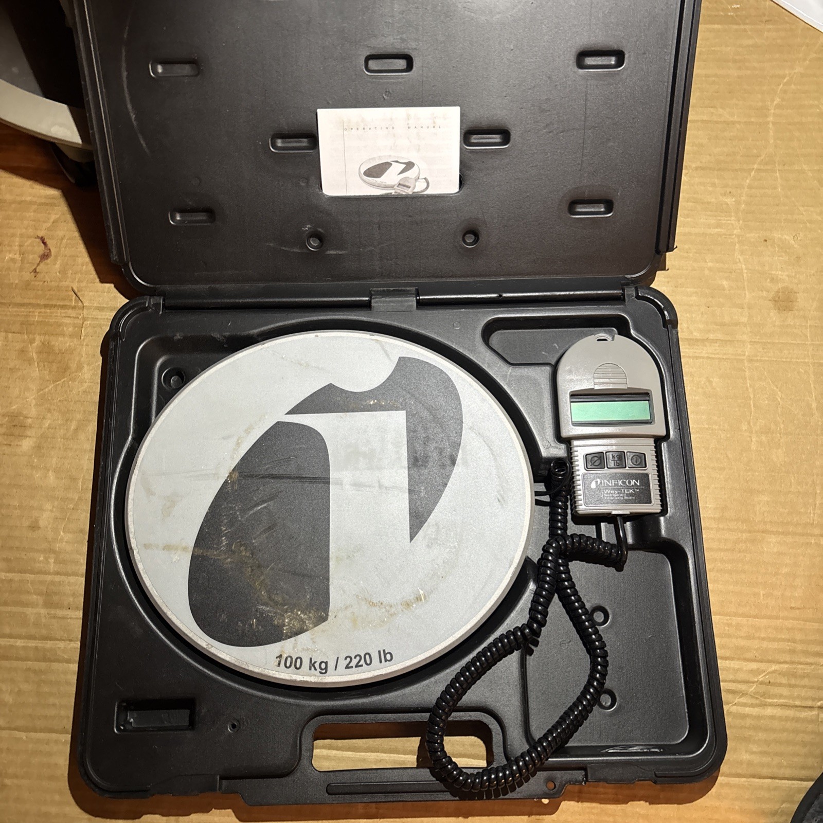 Inficon Wey-TEK 713-500-G1 220 Lbs/100 kg Refrigerant Charging AC Scale works