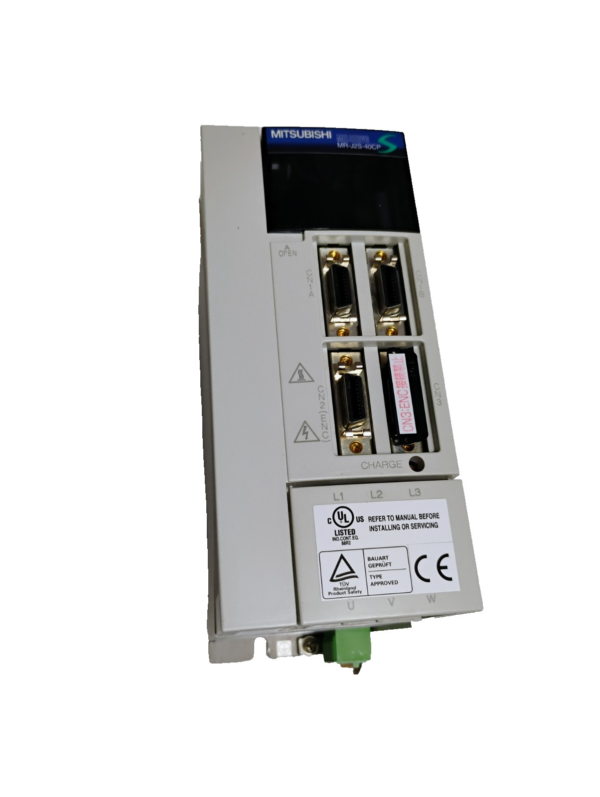 MR-J2S-40CP- Refurbished and tested genuine Mitsubishi servo drive.