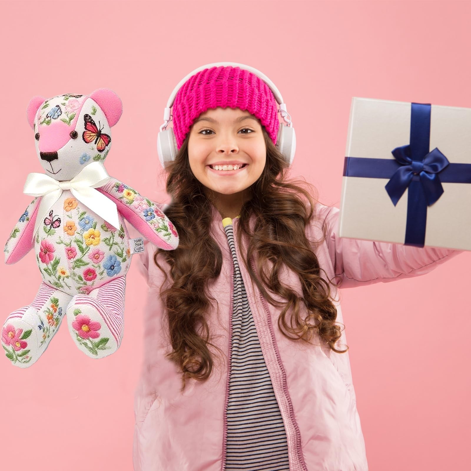 Topapfo Large 17 Inch Memory Bear Sewing Patterns for 17 Inch, white