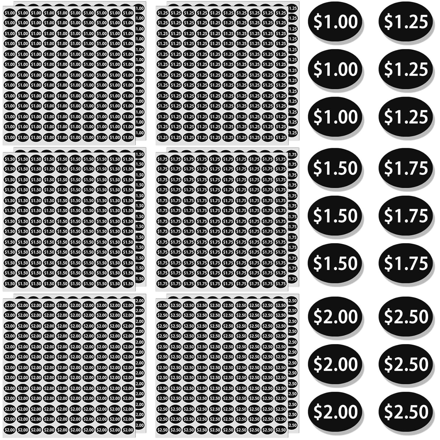 1560Pcs Vending Machine Price Labels, 12 Sheets Snack Vending Machine Labels Sti