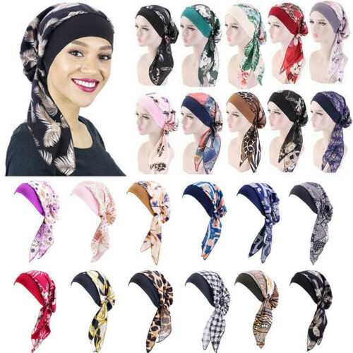 Womens Muslim Hijab Cancer Chemo Hat Turban Cap Cover Hair Loss Head Scarf Wrap❥