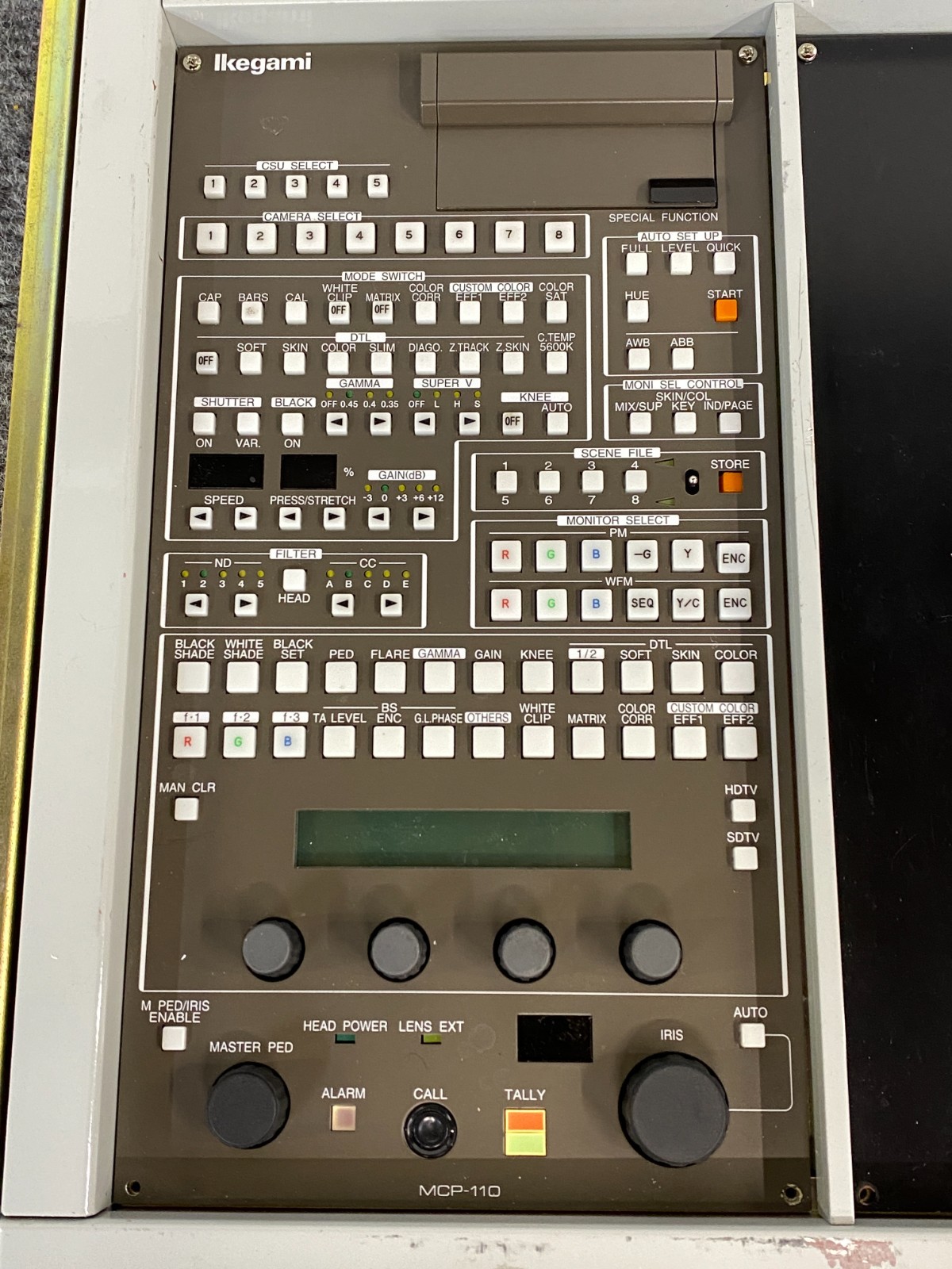 Ikegami MCP-110 Rack Mounted Maintenance Control Panel (Unit Only)