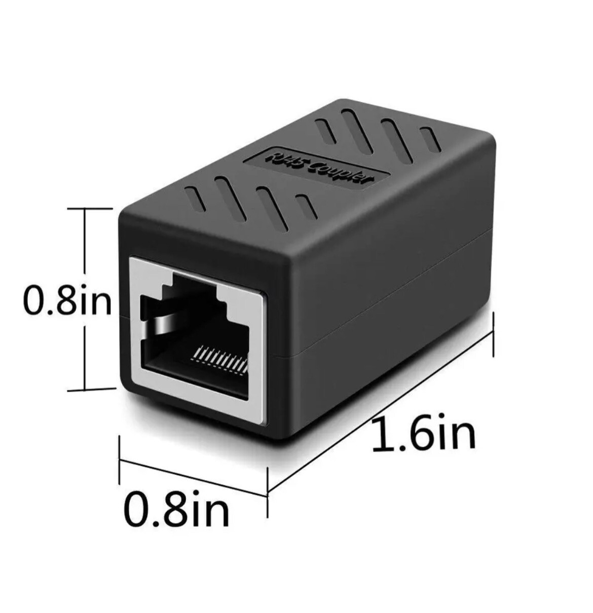 RJ45 Coupler Cat7/Cat6/Cat5e Ethernet Network Cable Extender Connector 20 Pack
