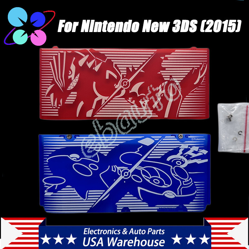 For Nintendo New 3DS (2015) Upper and Back Battery Housing Shell Case & Screws