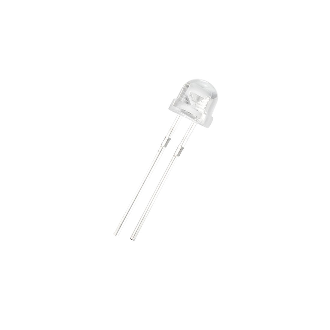 25pcs 5mm White LED Diode Lights Clear Straw Hat Transparent DC 3-3.2V