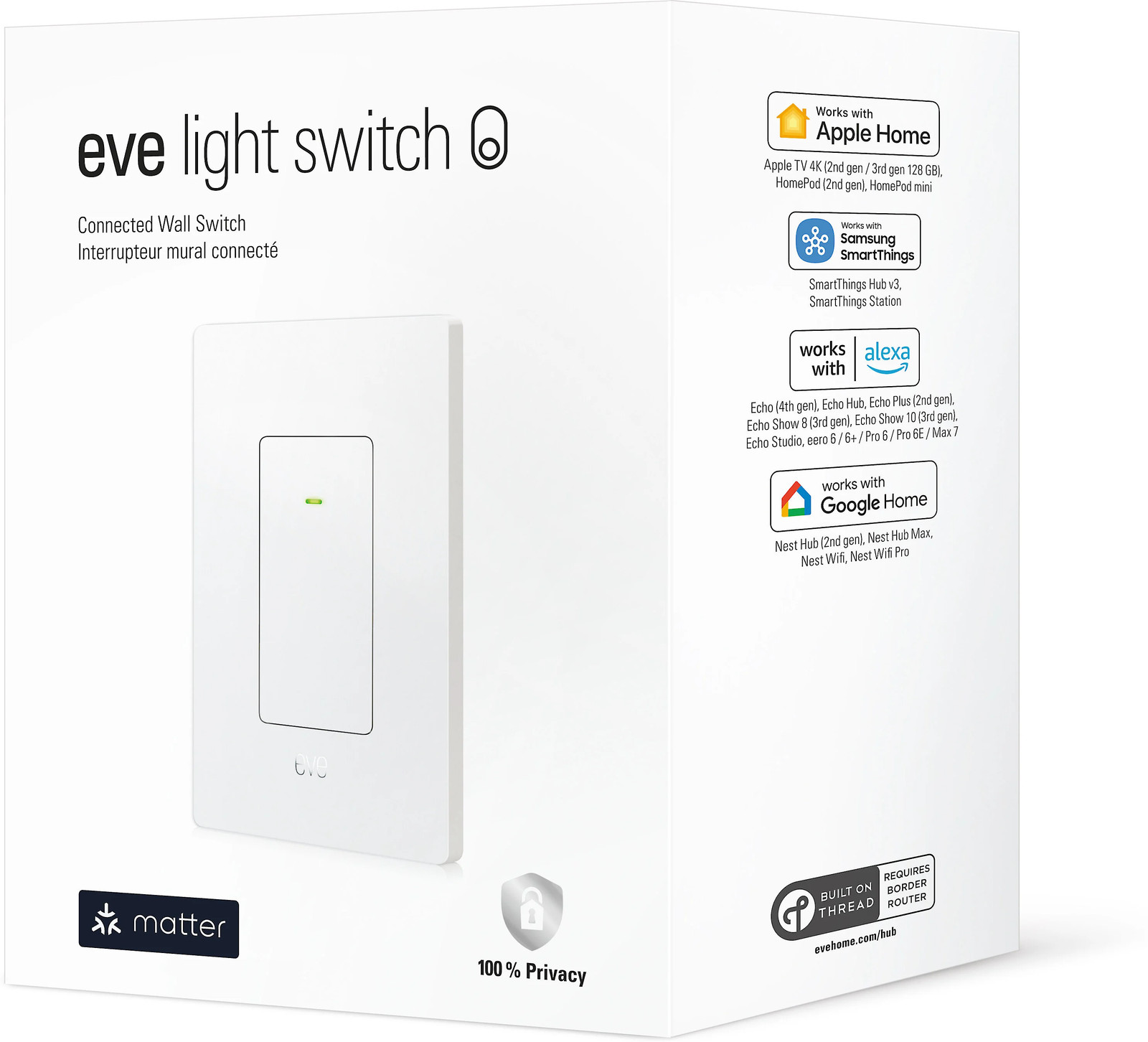 Eve Light Switch (Matter) - Connected Wall Switch
