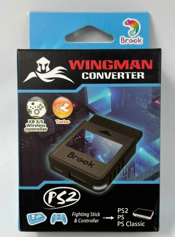 Brook Wingman PS2 Controller Adapter Converter for PS2 PS1 PS Classic New