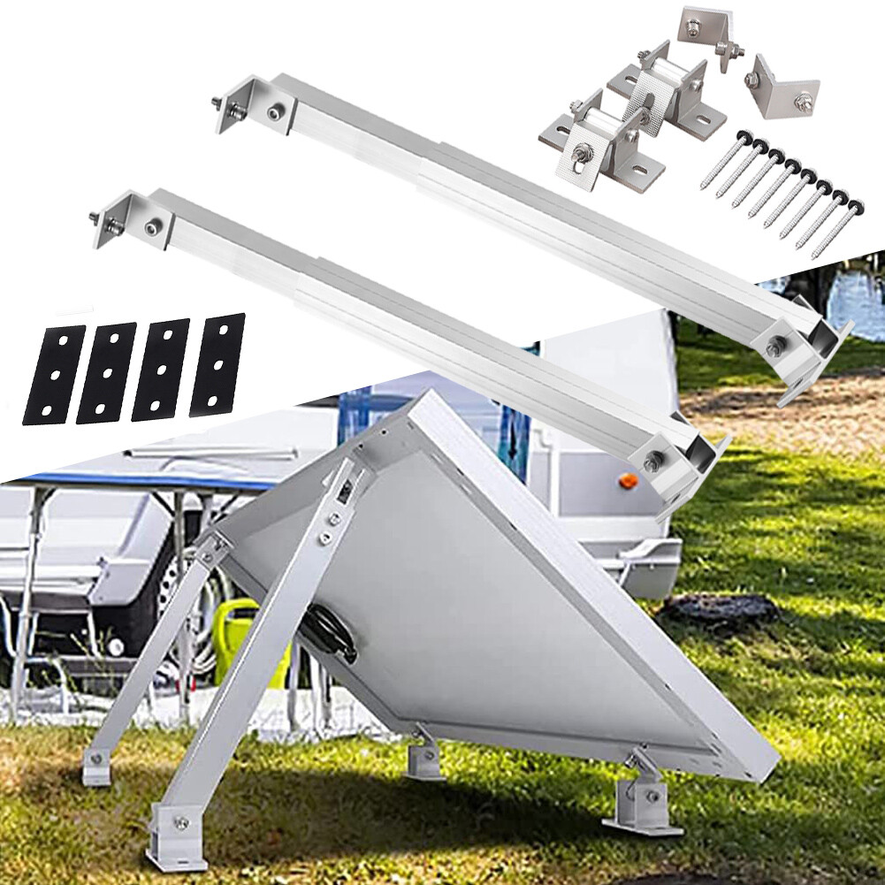 2x Adjustable Angle Solar Panel Mounting Brackets Solar Panel Tilt Mount Bracket