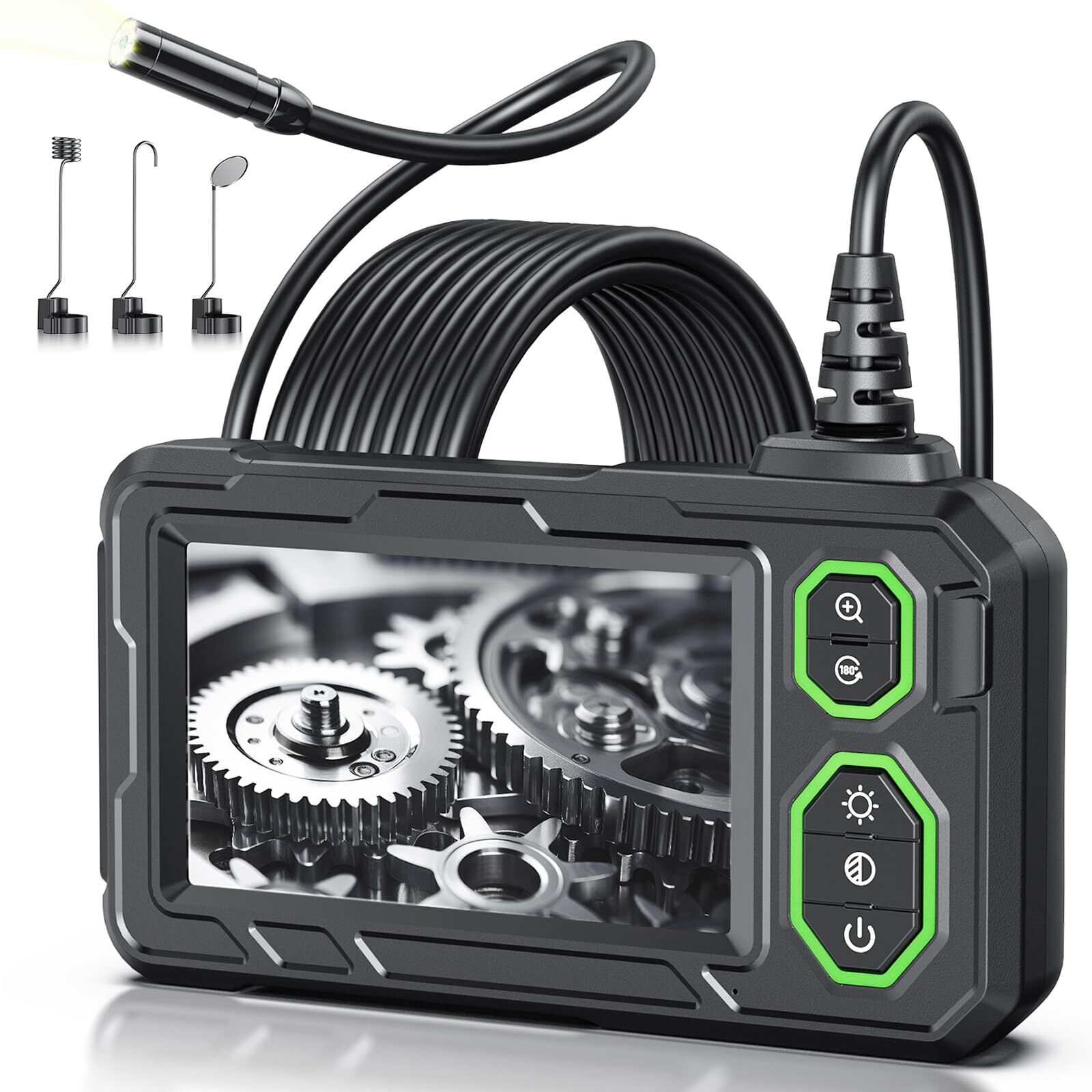 Camara Endoscopio Con Luz LED Para Android De Inspeccion Del Boroscopio 4.3" NEW