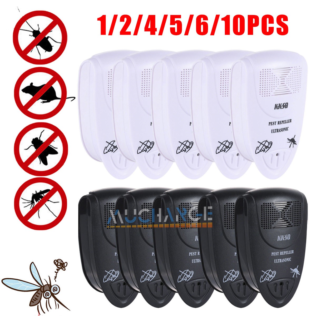 Lote Repelente ultrasónico plagas Control Repelente electrónico Ratones Insectos