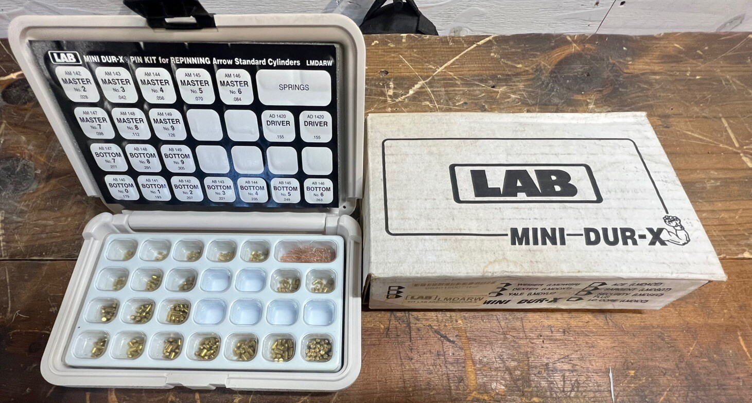 LAB LMDARW MASTER PADLOCK MINI DUR-X LOCK REPINNING KIT for Arrow Cylinders-NEW