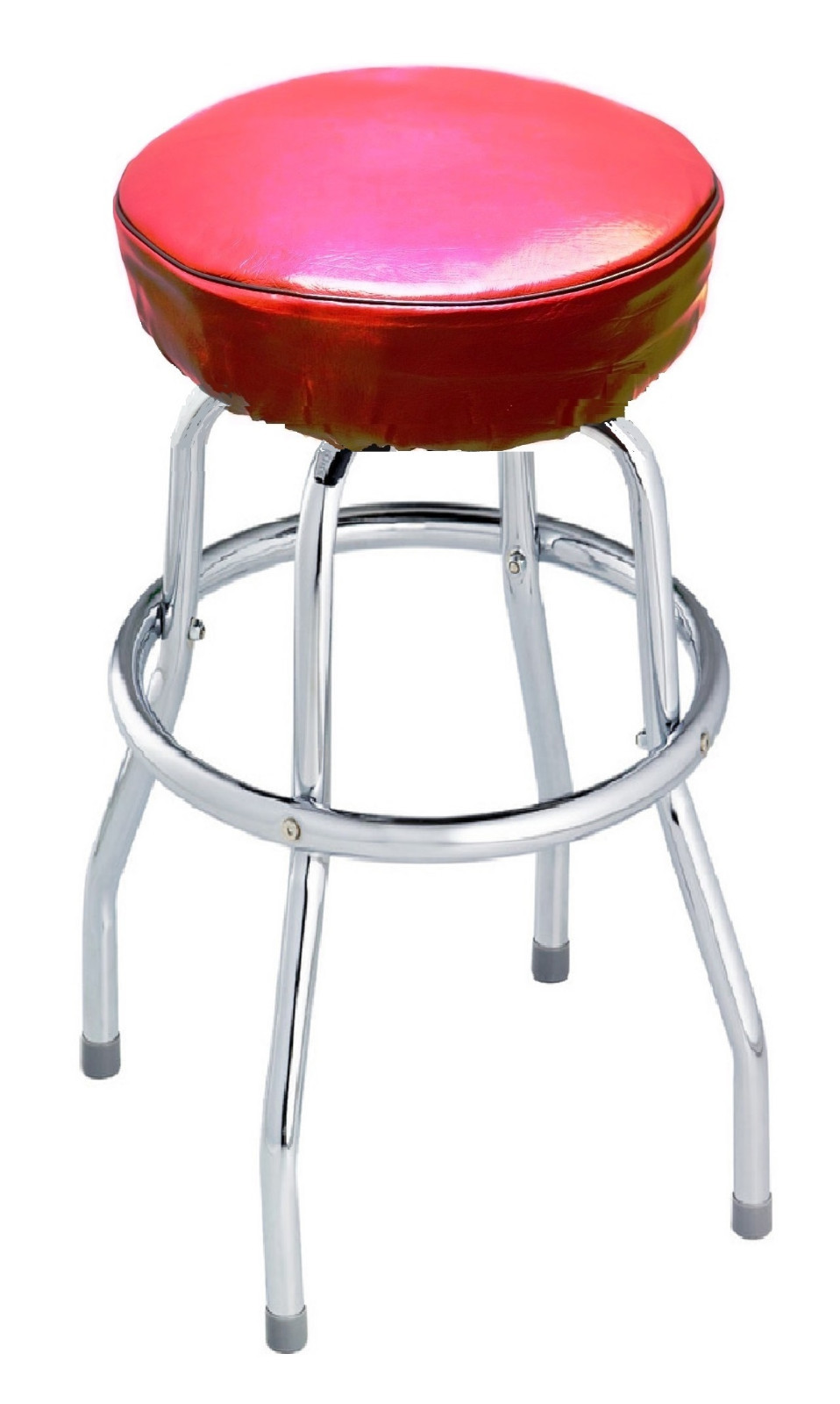 Bar Stool Slip On Cover With Foam Padded made of high quality vinyl BURGUNDY
