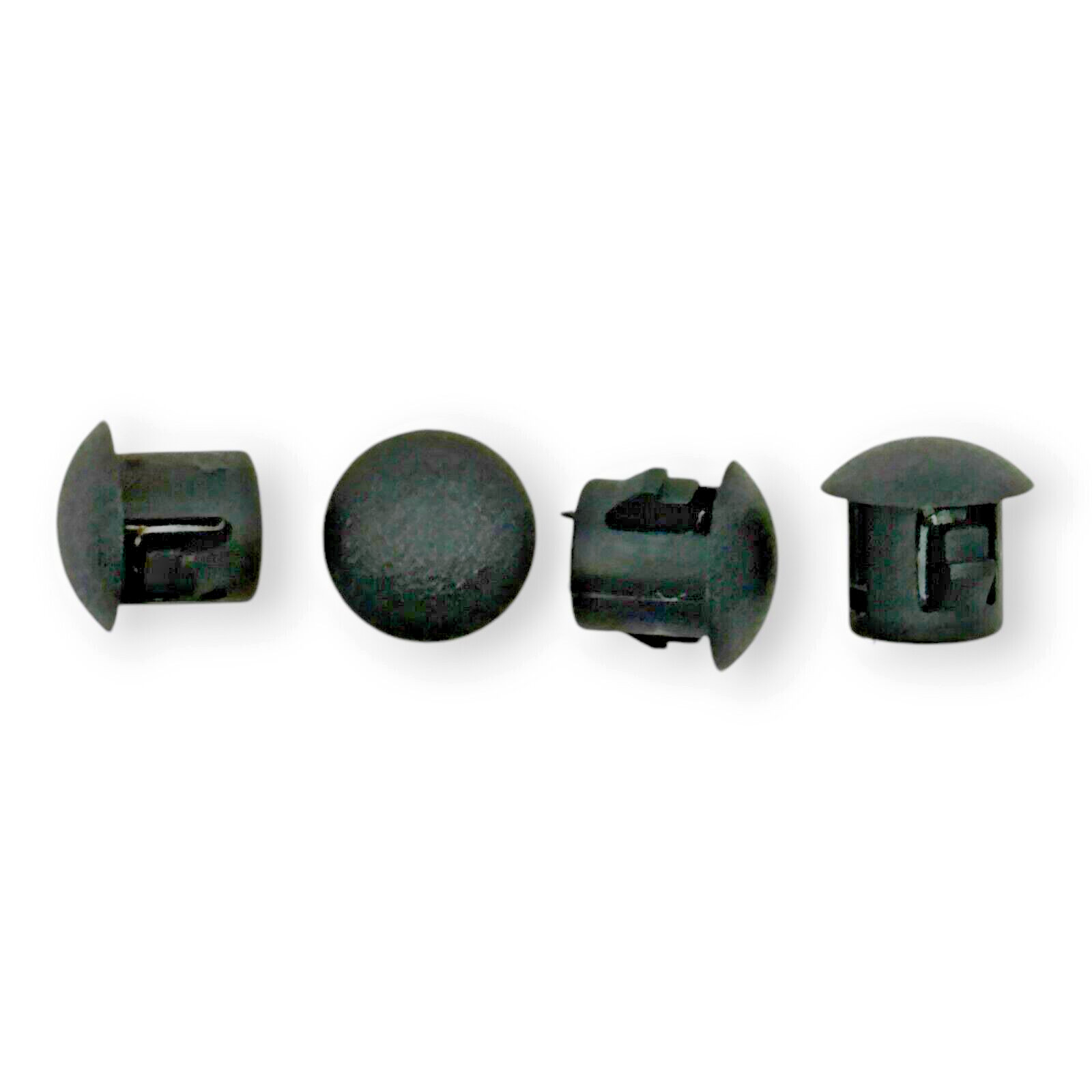 3/16" Hole Nylon Locking Panel Plugs Black/White Dome Cover 15/64" Top Width