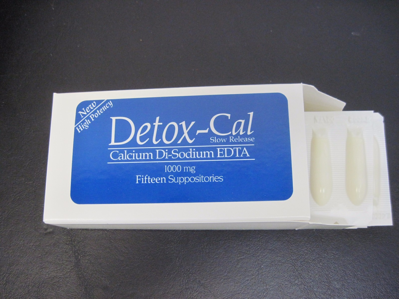 EDTA--Detox-Cal 1000 MG Suppositories, 15 suppositories per Box, Free Delivery