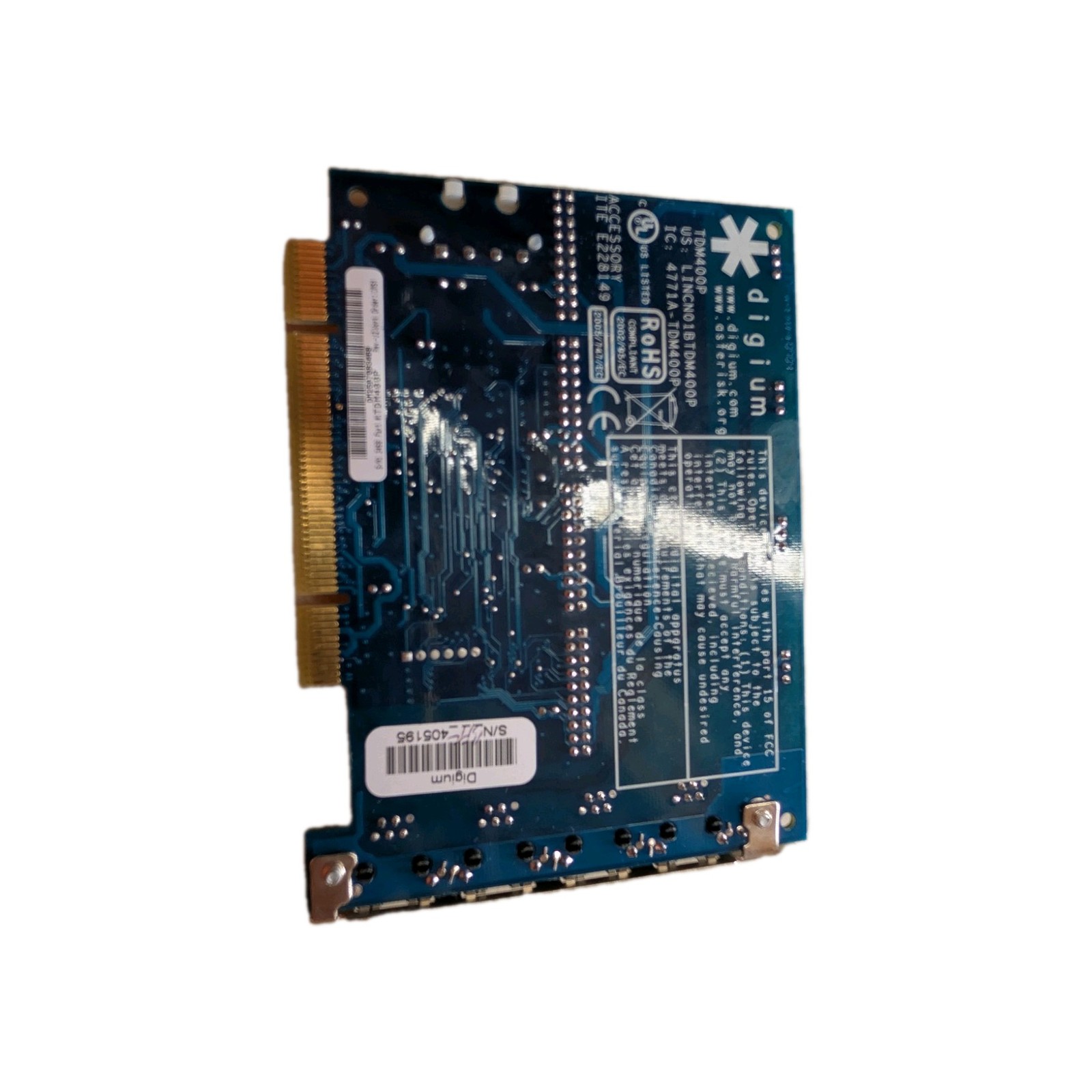 Digium Tdm400p With 4 X100m Boards