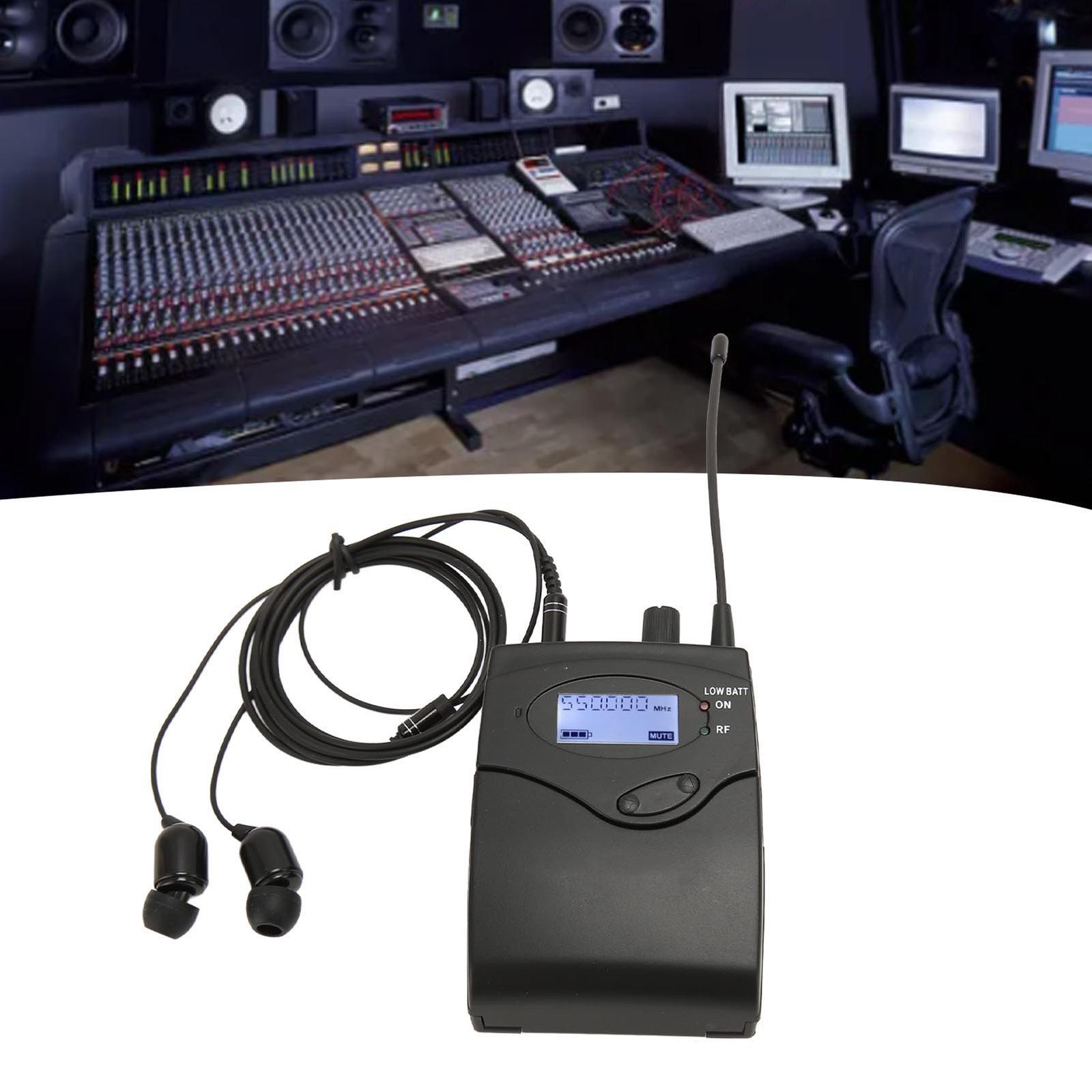 Bodypack Receiver 550 To 580MHz Stereo Earphone Monitor Receiver For Band Stage❀