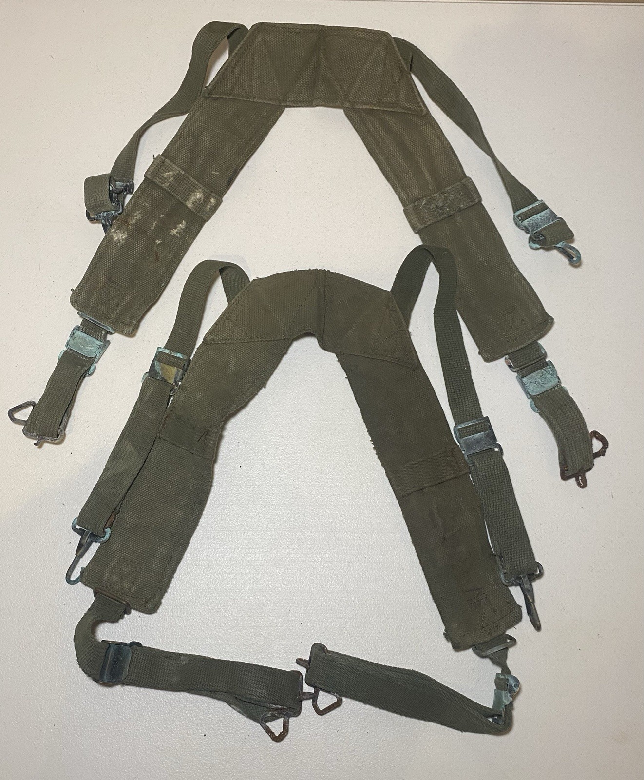 US Army Suspenders Field Pack Combat M-1956 Vintage Military Vietnam War A6