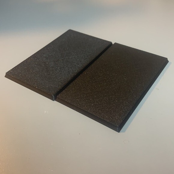 Pack of 2 60mm x 100mm Rectangle Solid Top Warhammer Wargames Bases