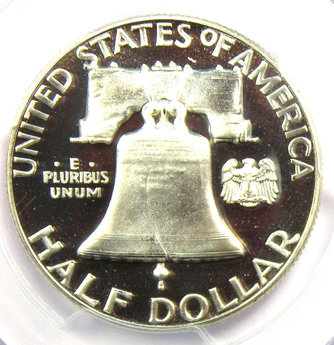 1956 PROOF Franklin Half Dollar 50C - PCGS PR68 Deep Cameo (PF68) - $600 Value