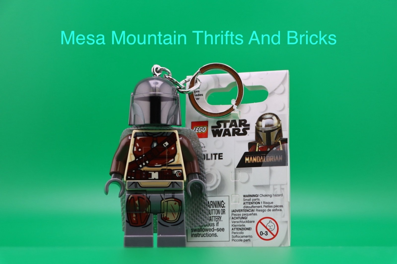 Star Wars The Mandalorian Keychain Light Mini Flashlight LEGO® Light Minifig