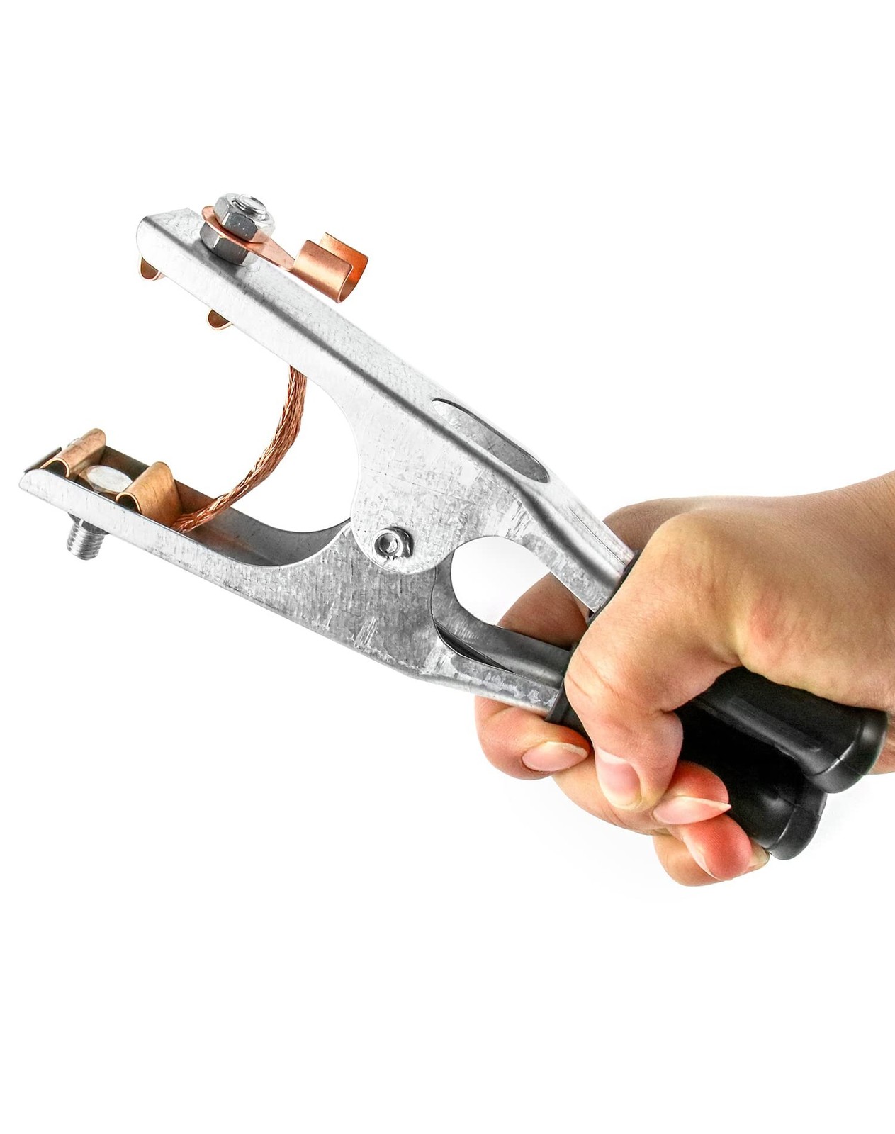 2 Pack Welding Ground Clamp 500A Copper Electroplated Earth Clip US Type Durable