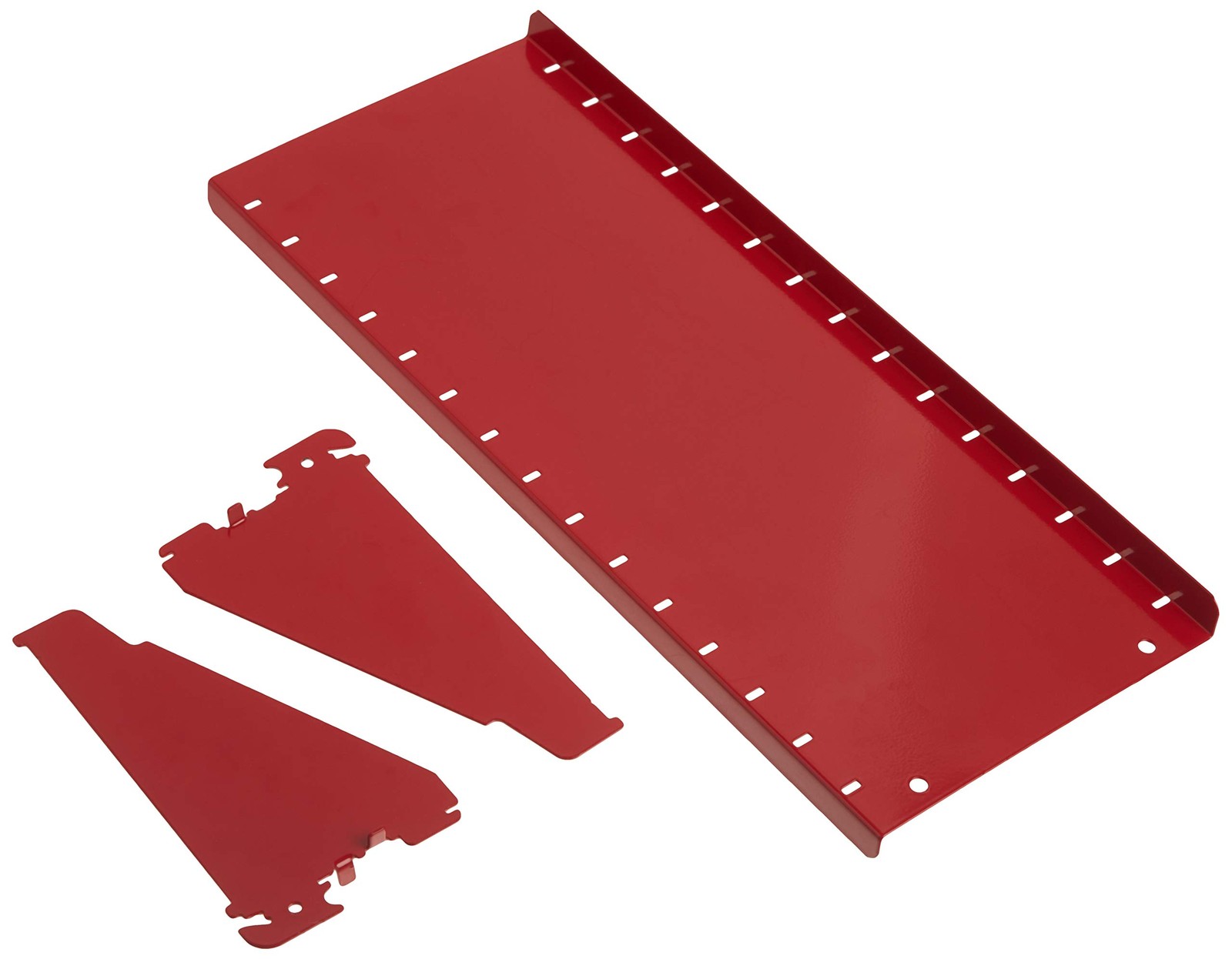 6in Deep Pegboard Shelf Assembly Slotted Tool Board Red Metal Storage Rack