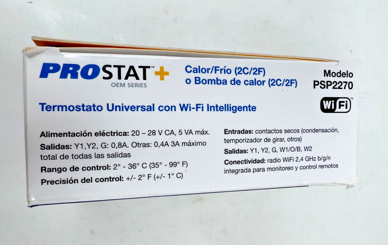 PROSTAT+ 7-Day Programmable Digital Thermostat PSP2270