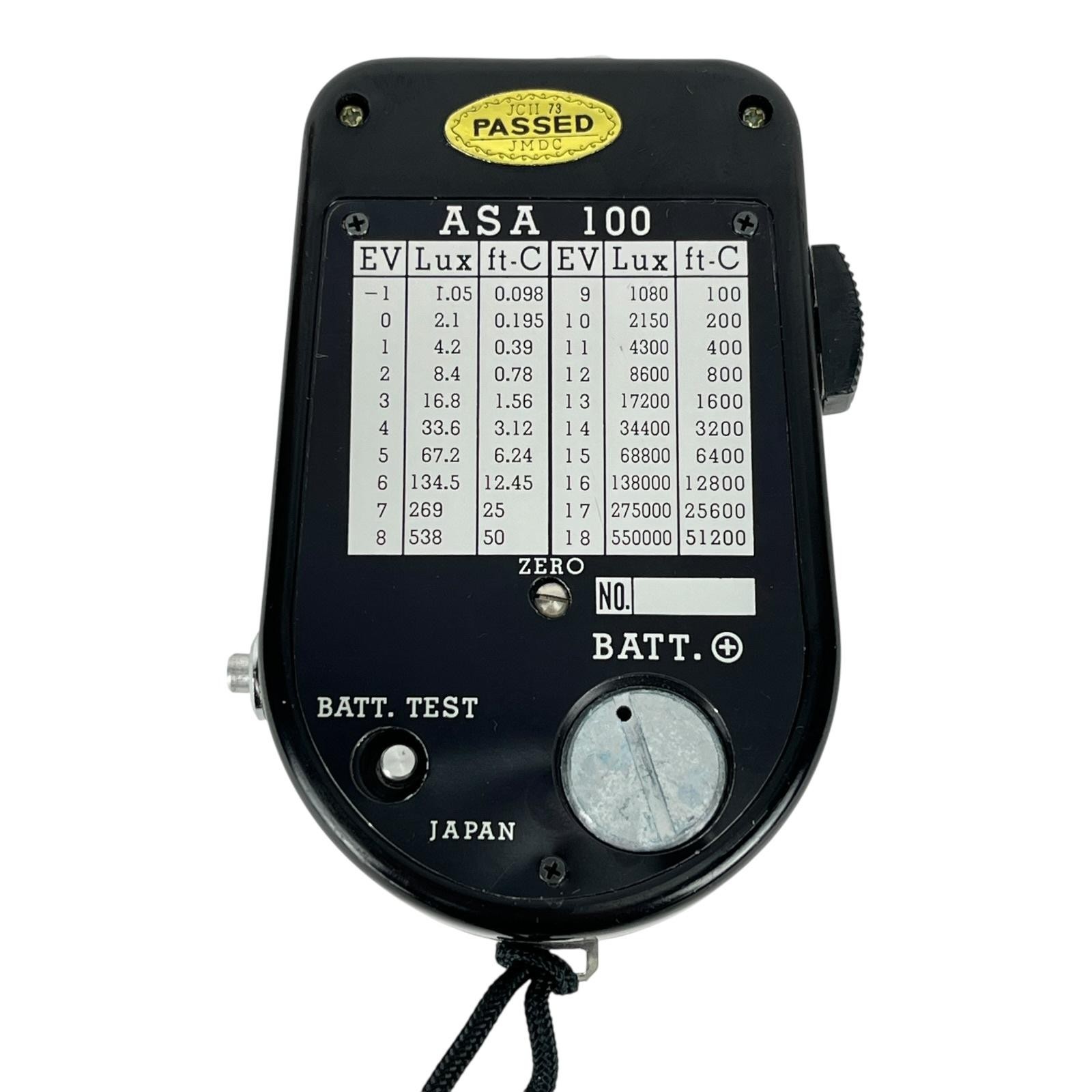 Vintage Dataprinz DX 1 Light Meter Camera Exposure With Case Strap Black Japan