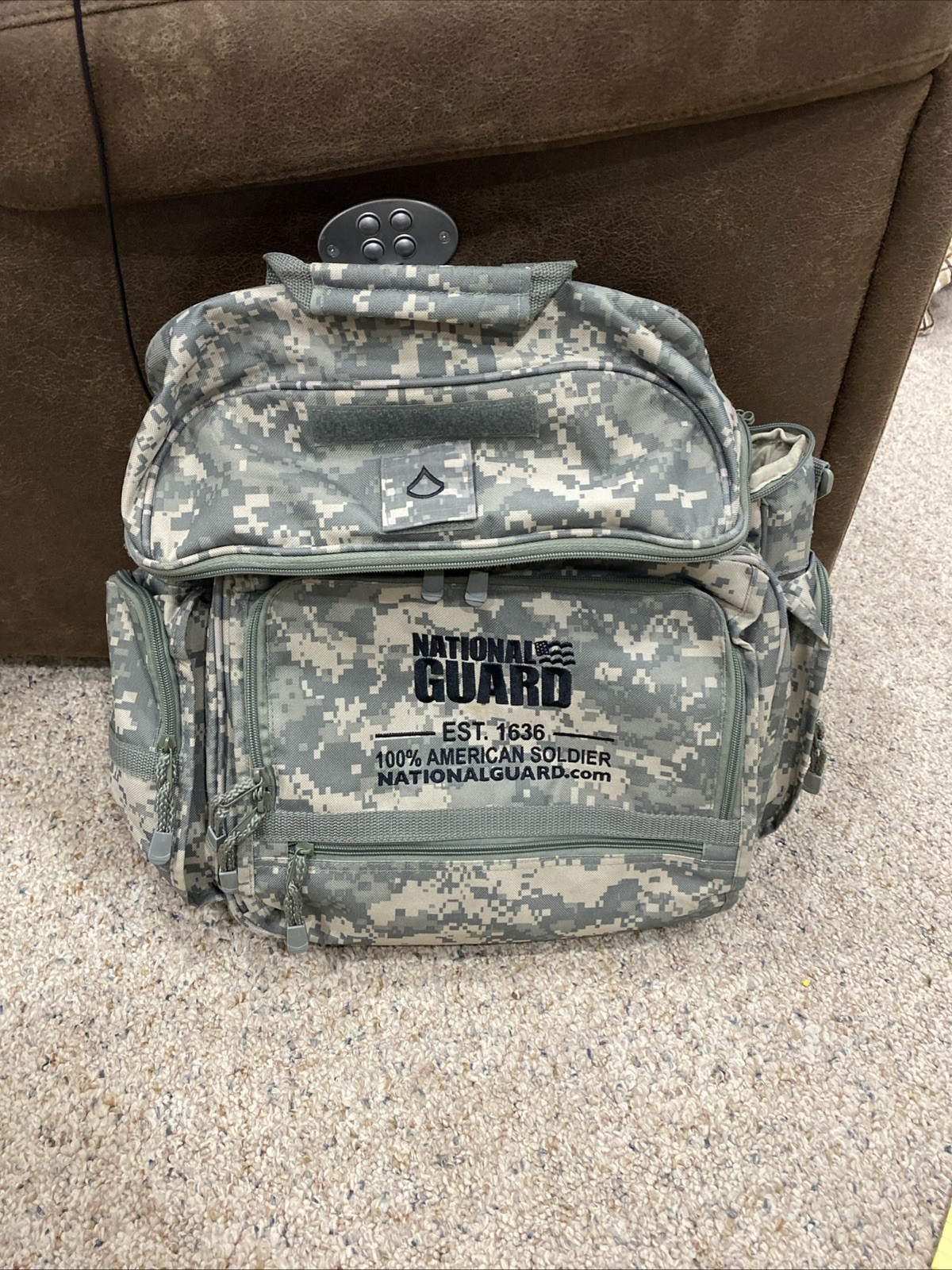 U.S. Army National Guard Backpack Laptop Digital Camo American Soldier Bag NWOT