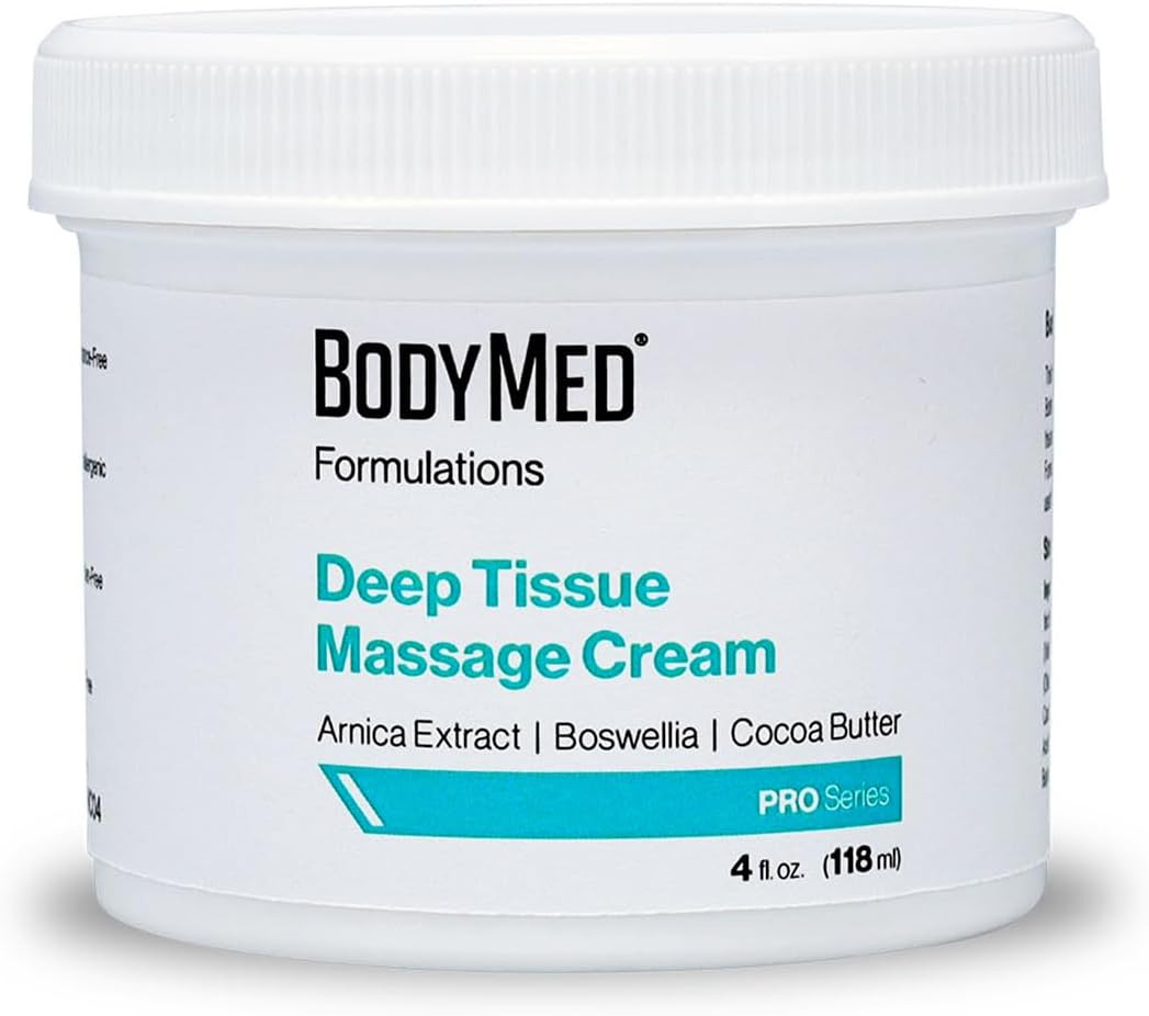 Formulations Deep Tissue Massage Cream, 4 Oz. – Fragrance-Free, All-Natural Crea