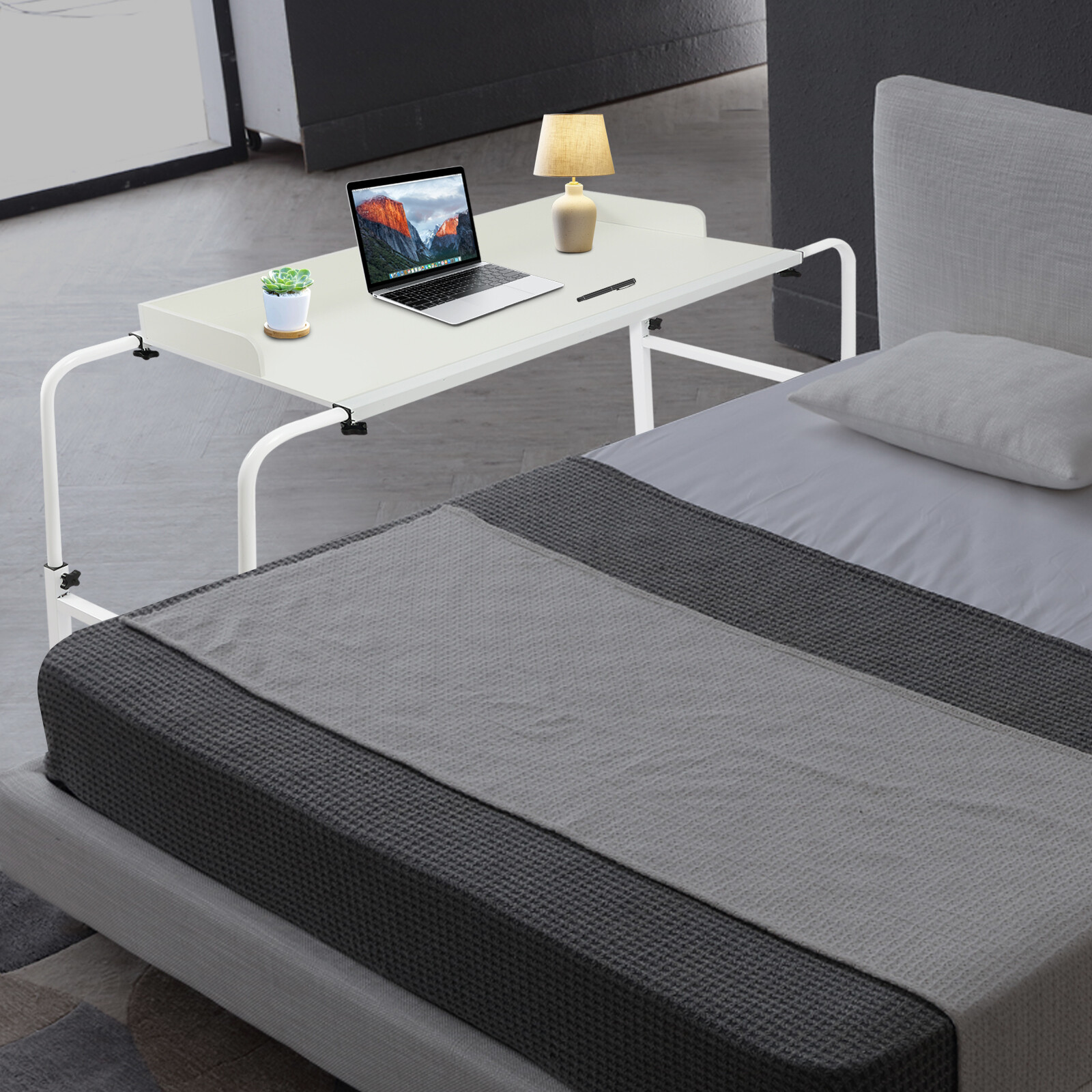 Modern Movable Bedside Table Simple Bed Lazy Table Computer Lift Cross Bed Table