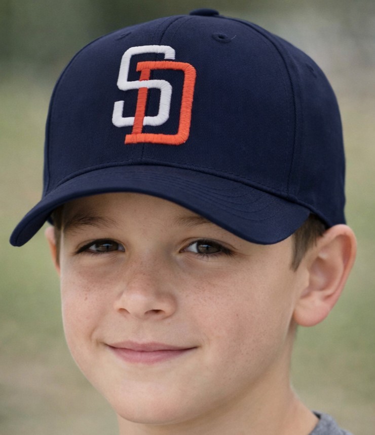 San Diego Padres Youth Snapback Logo  Twill