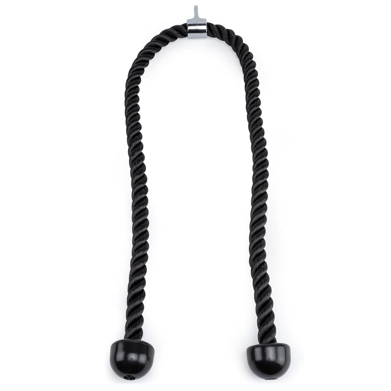 WKHOKI Double Length Tricep Pull Down Rope - 54 Inches Attachment for black