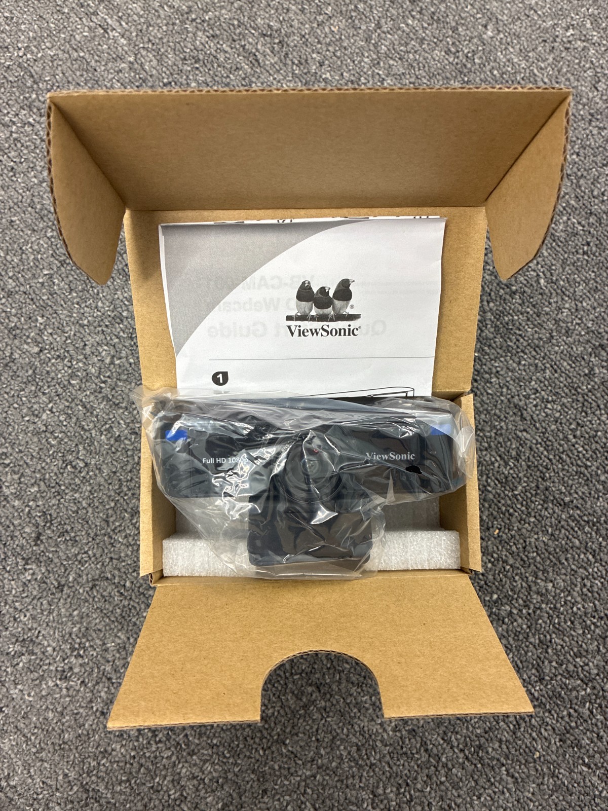 ViewSonic VB-CAM-001 HD 1080 Webcam - Black, Unused