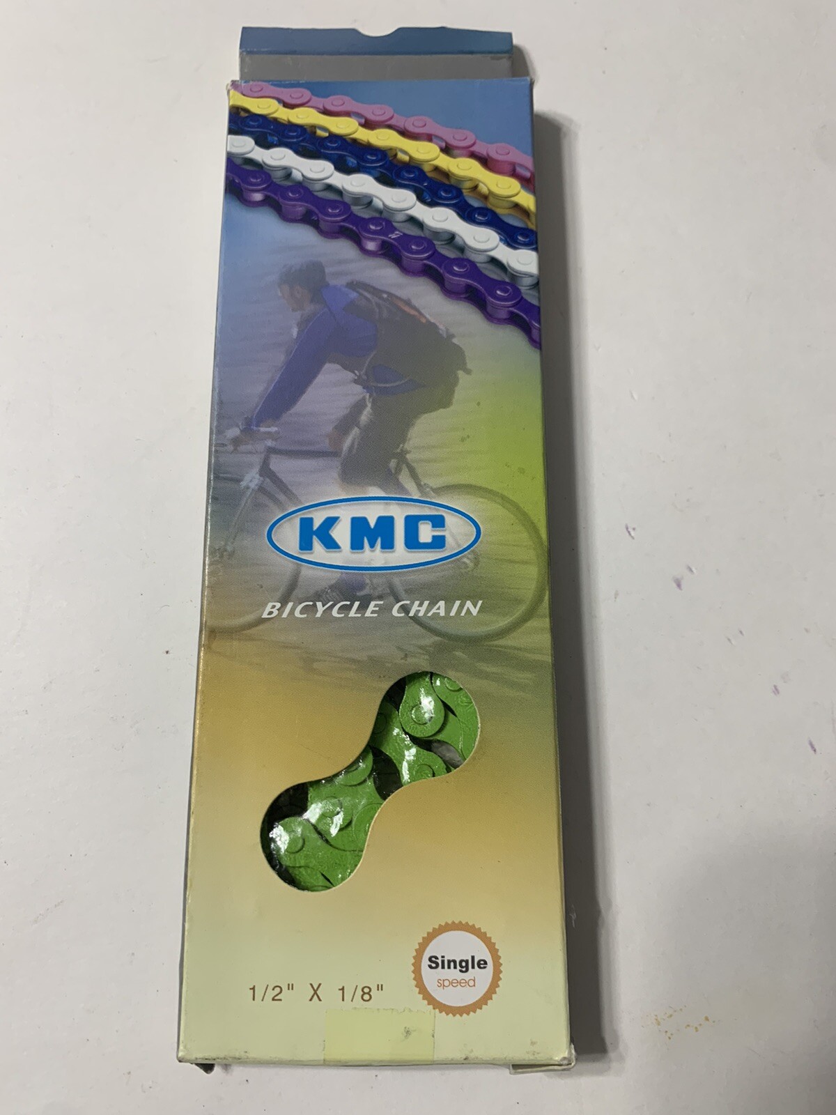 KMC SINGLE SPEED BICYCLE CHAIN 1/2" x 1/8" x 112L  BMX FIXIE MTB CRUISER Z410