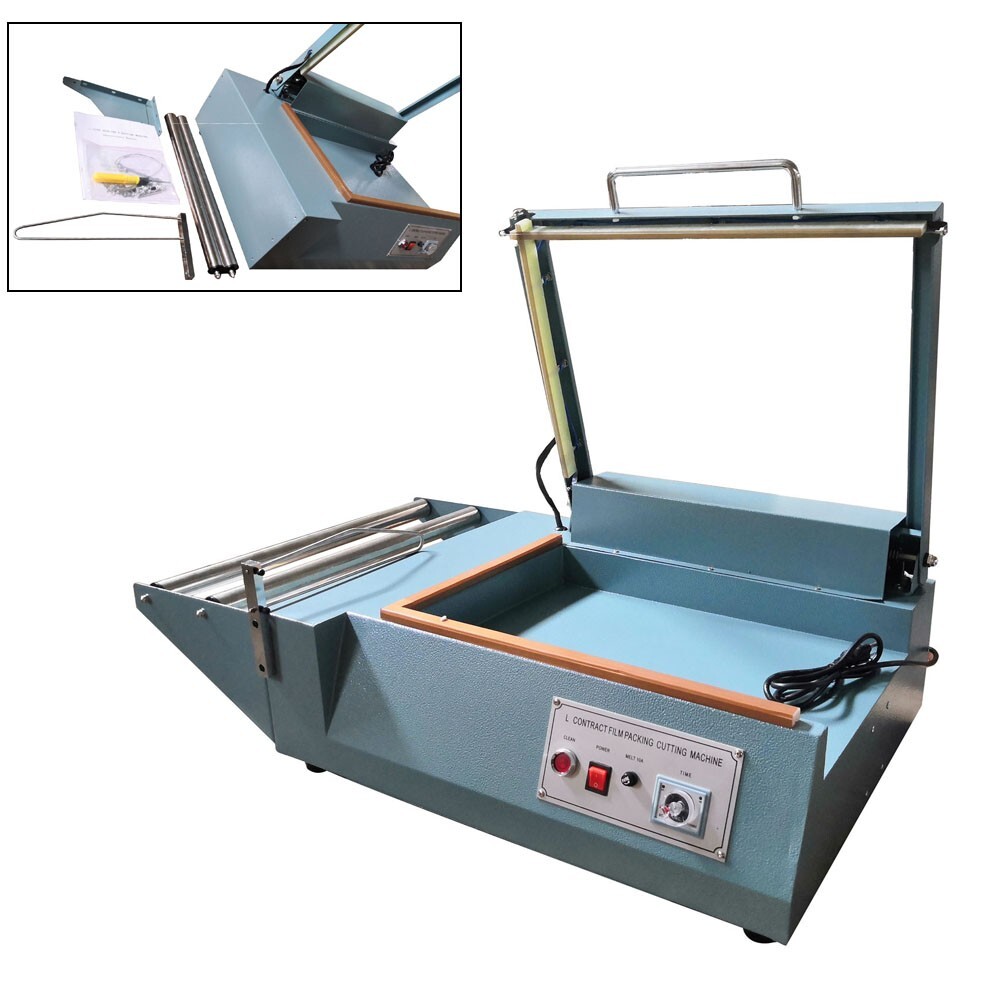 L-Bar Sealing&Cutting Packing Machine Manual Shrink Film Cutter Packaging 1000W
