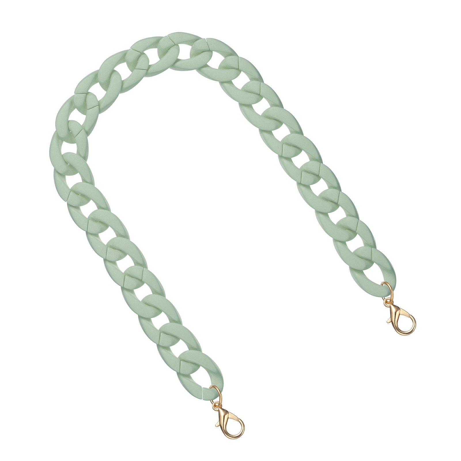 Acrylic Purse Strap, 17.7" Bag Chain for Handbags Handle, Light Green