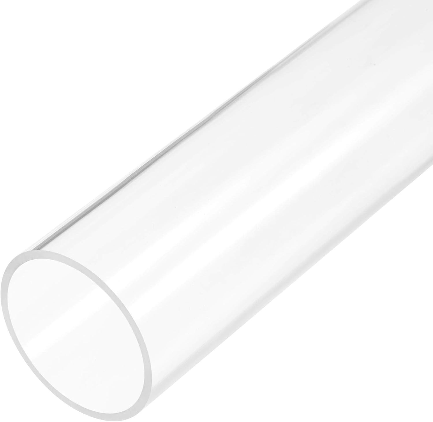 uxcell Clear Rigid Acrylic Pipe 56mm ID x 60mm(2 x 60mm x 305mm,