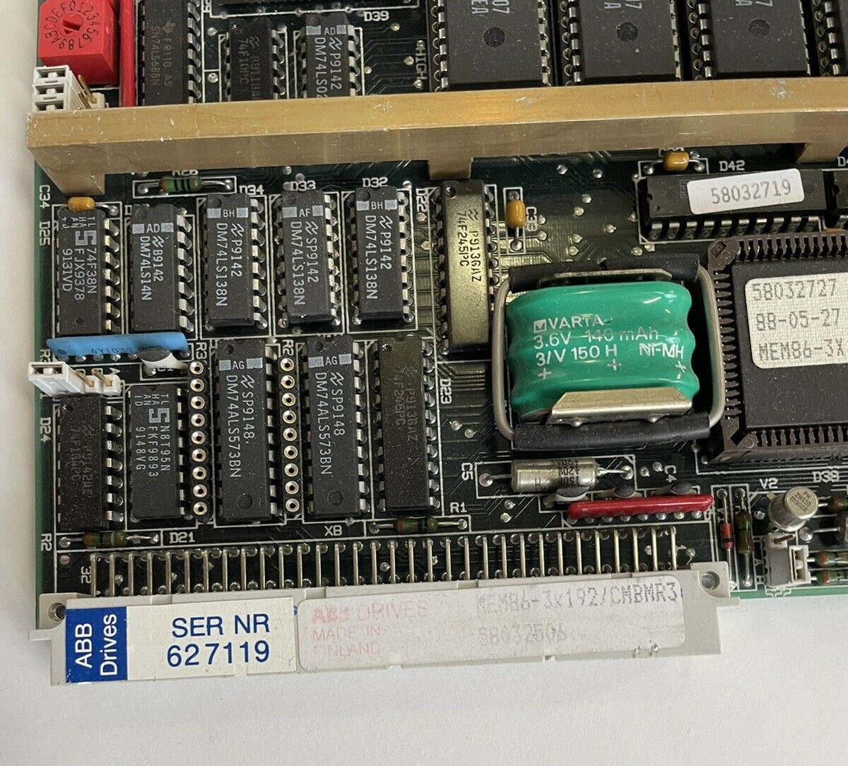 ABB MEM86-3x192K MEMORY BOARD 10MHZ