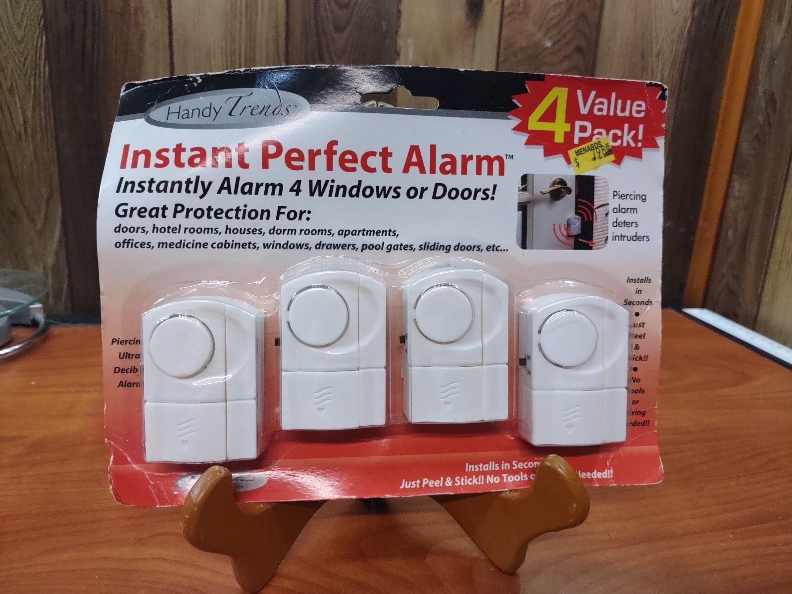 Window Door Alarm Handy Trends DIY Instant Perfect Set of 4 New