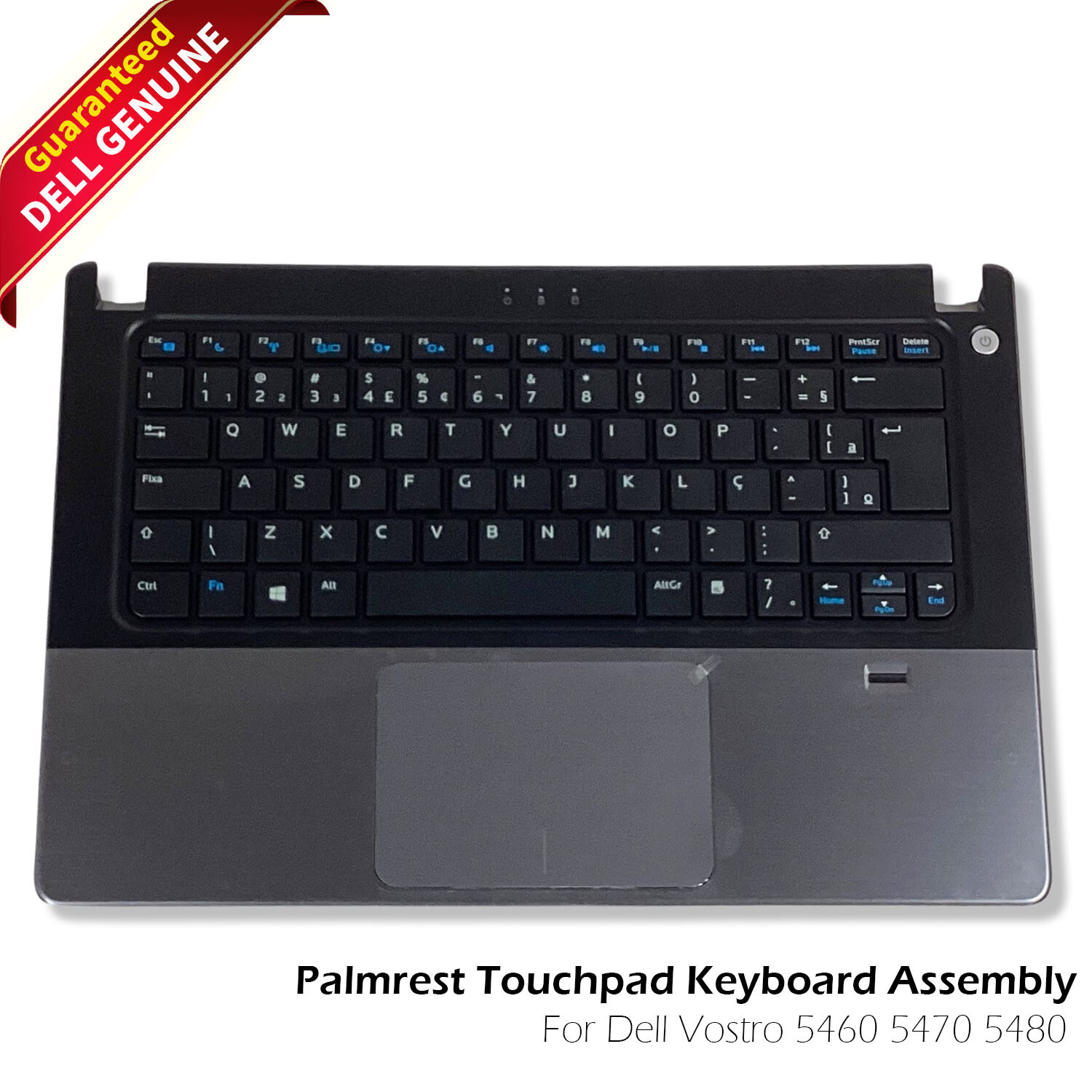 NEW OEM Dell Vostro 5470 Keyboard Bezel Palmrest Assy Portuguese Layout JX88R
