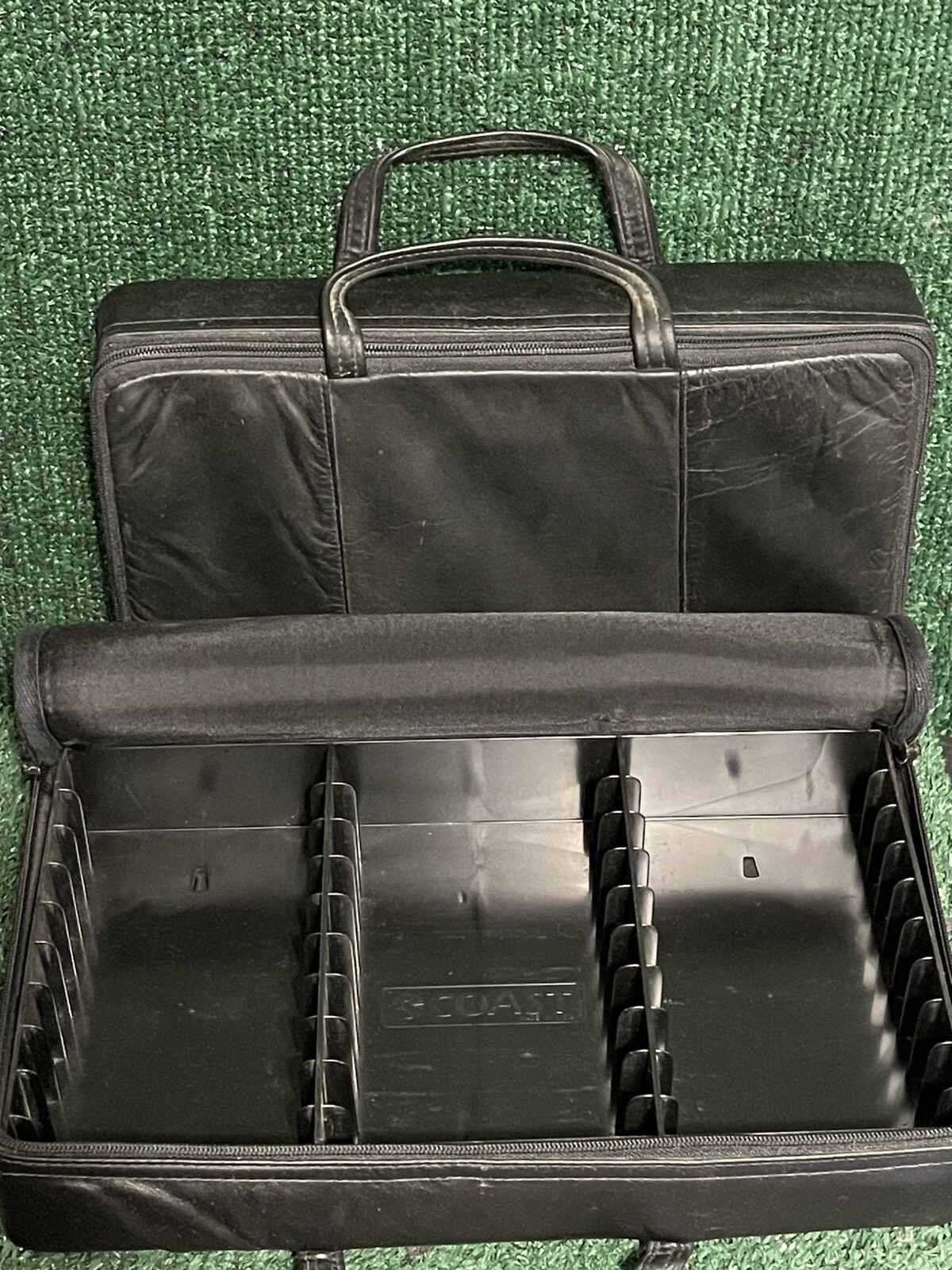 Vintage Lot Of 2 Coast Black 30 Slot Cassette Holders.