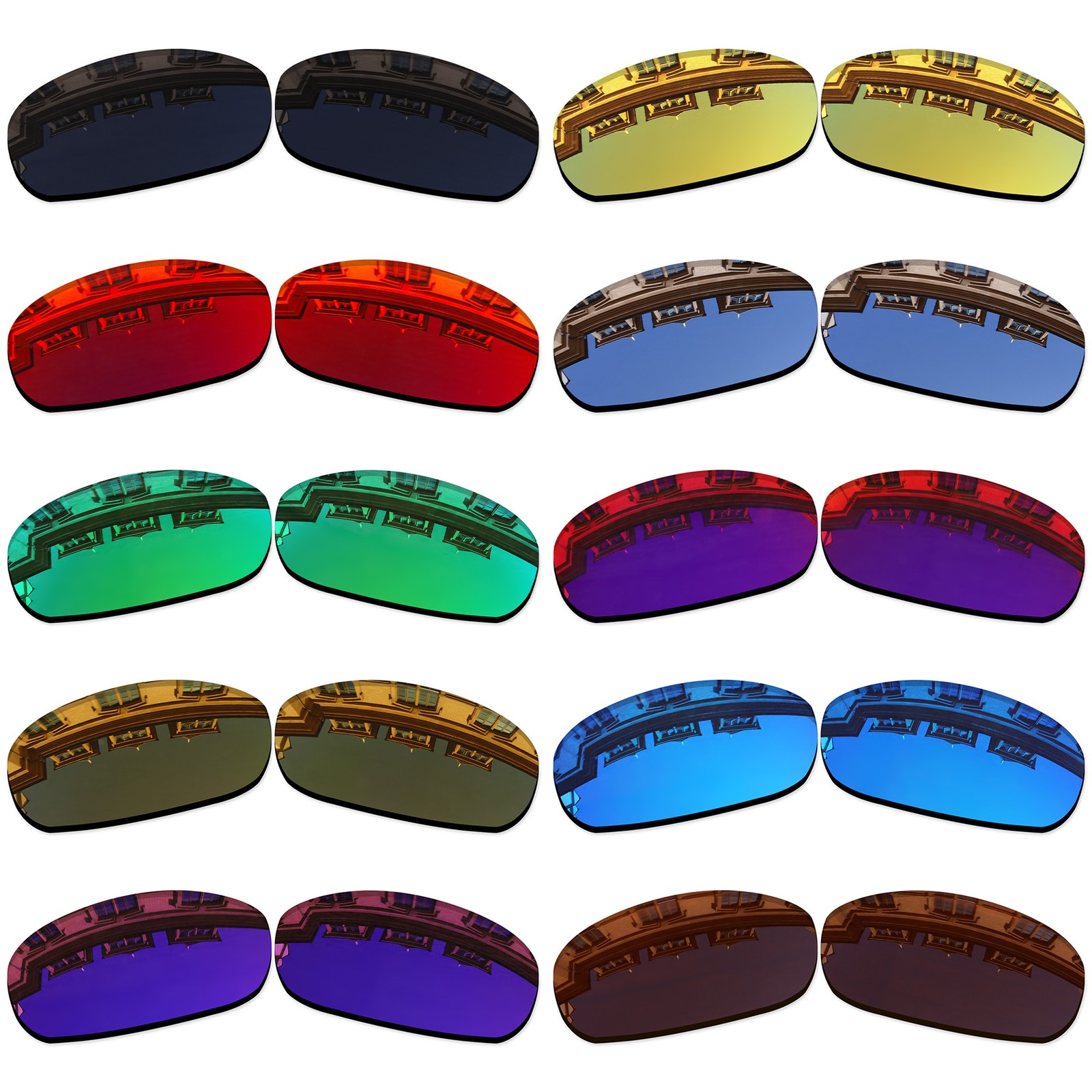 Vonxyz 20+ Color Choices Replacement Lenses for-Costa Del Mar Brine Sunglasses
