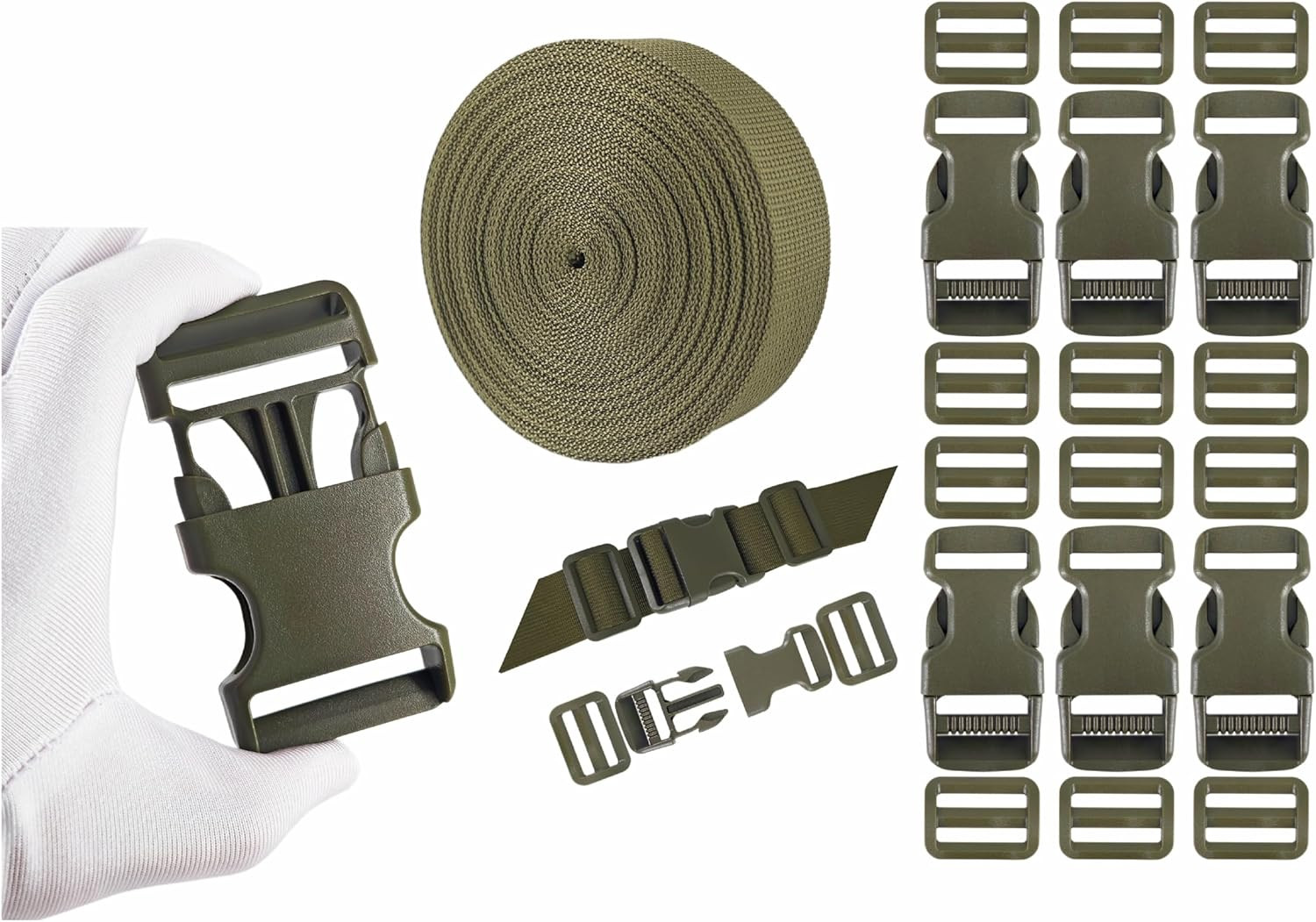 Quick Side Release Plastic Buckles Straps for Backpacks Dog Collar Luggage Strap